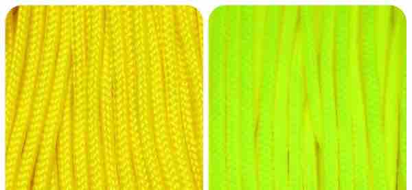 (image for) NeonYellowBlacklightType1Paracord - Click Image to Close